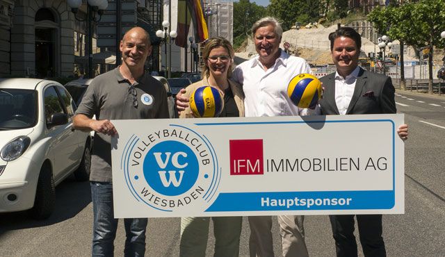 IFM Immobilien AG wird neuer Hauptsponsor des VC Wiesbaden - Foto: VCW