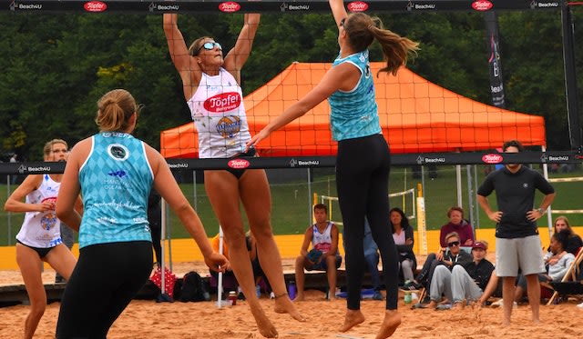 Leiner/Henry erneut Bayerischer Meister im Beachvolleyball Foto: Lothar Forstmeier Leiner/Henry erneut Bayerischer Meister im Beachvolleyball - Foto: Lothar Forstmeier