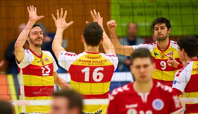 Souveräner Heimsieg für die BADEN VOLLEYS SSC Karlsruhe Foto: Andreas Arndt Souveräner Heimsieg für die BADEN VOLLEYS SSC Karlsruhe - Foto: Andreas Arndt
