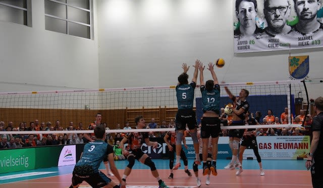 Netzhoppers zeigten starken Heimauftritt Foto: Anika Kreschel Netzhoppers zeigten starken Heimauftritt - Foto: Anika Kreschel
