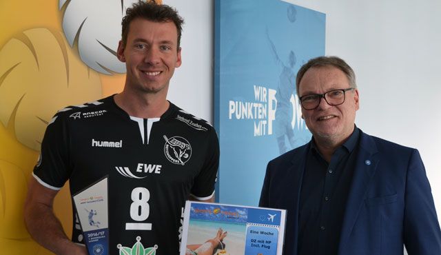 Björn Andrae als Sports&Travel MVP geehrt Foto: VBL Björn Andrae als Sports&Travel MVP geehrt - Foto: VBL