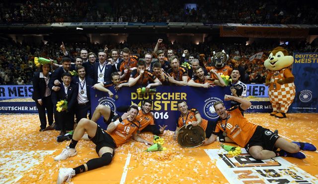 Die BR Volleys sind Deutscher Meister! - Foto: Eckhard Herfet, www.foto-herfet.de)