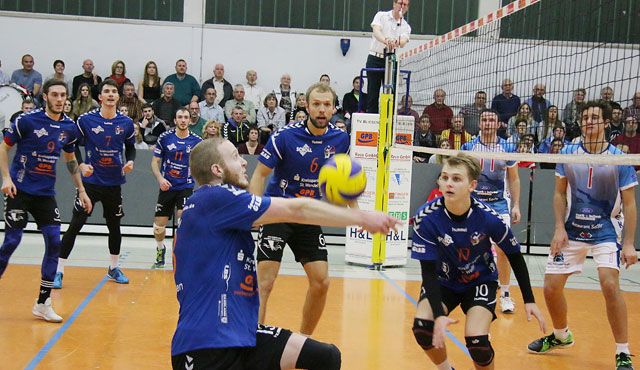 Volleyball: Bliesen zum Neujahrsauftakt gegen VfB Friedrichshafen Foto: Bonenberger Volleyball: Bliesen zum Neujahrsauftakt gegen VfB Friedrichshafen - Foto: Bonenberger