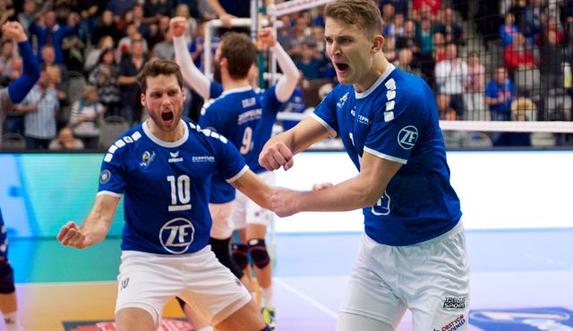 Friedrichshafen ist bereit für die Titelverteidigung Foto: Günter Kram Friedrichshafen ist bereit für die Titelverteidigung - Foto: Günter Kram