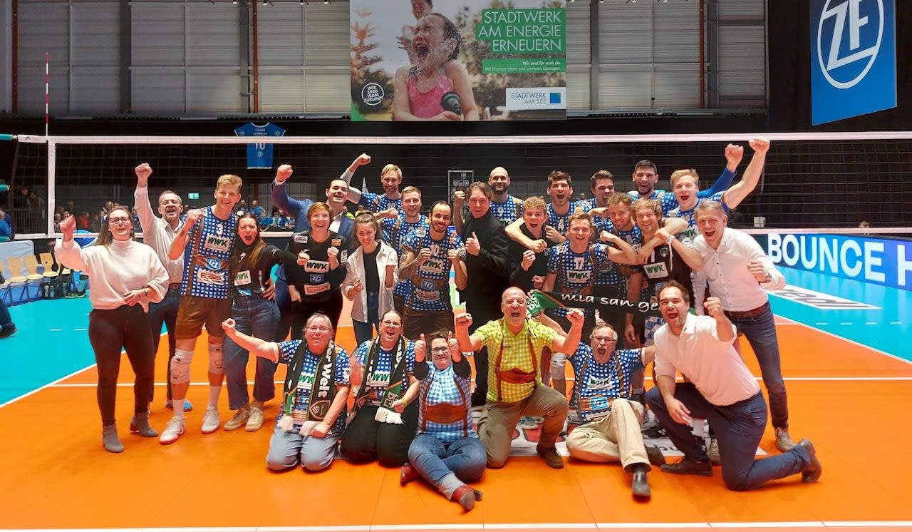 Sensation im neuen Hangar Foto: WWK Volleys Sensation im neuen Hangar - Foto: WWK Volleys