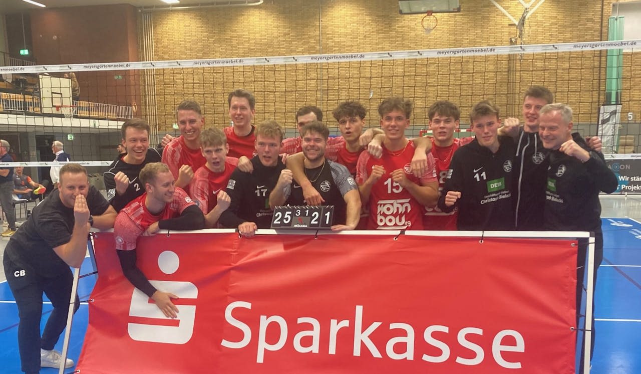 3:1 auswärts - der Knoten ist geplatzt - Foto:  VV Humann Essen