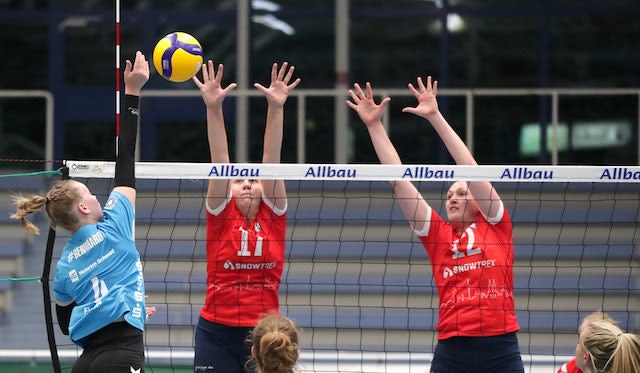 Aufsteiger aus Schwerin zu Gast. Foto: VC Allbau Essen/Tom Schulte Aufsteiger aus Schwerin zu Gast. - Foto: VC Allbau Essen/Tom Schulte