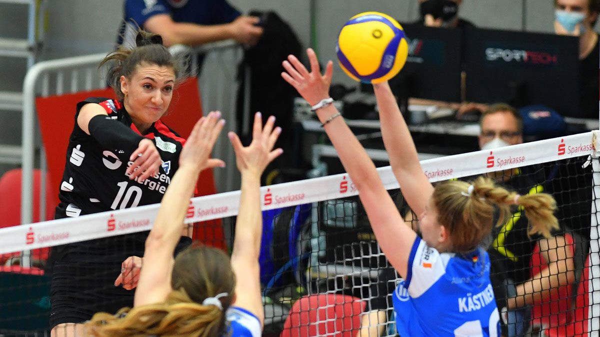 SPORT1 zeigt Spiel 4 der Final-Playoffs zwischen Allianz MTV Stuttgart und dem Dresdner SC am Mittwoch live ab 17:55 Foto: Imago SPORT1 zeigt Spiel 4 der Final-Playoffs zwischen Allianz MTV Stuttgart und dem Dresdner SC am Mittwoch live ab 17:55 - Foto: Imago