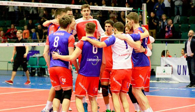 "Ex und Hopt": Mit Schwaben-Rotation zum 3:0-Erfolg Foto: United Volleys/Gregor Biskup "Ex und Hopt": Mit Schwaben-Rotation zum 3:0-Erfolg - Foto: United Volleys/Gregor Biskup