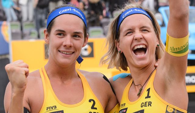 Hamburg Major: Ludwig/Walkenhorst im Finale Foto: FiVB Hamburg Major: Ludwig/Walkenhorst im Finale - Foto: FiVB
