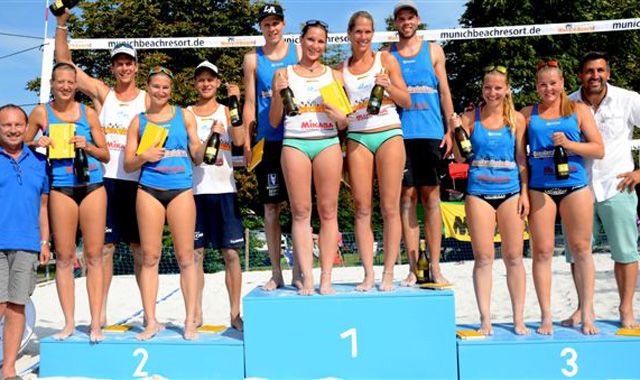 Bayerns Beachvolleyballerinnen nutzten Heimvorteil beim BVV Beach Masters Kategorie 1+ in Oberschleißheim - Foto: Lothar Forstmair