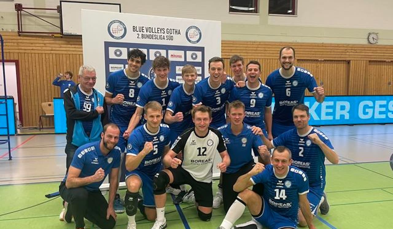 Blue Volleys mit Sieg zum Abschluss Foto: VC Gotha, privat Blue Volleys mit Sieg zum Abschluss - Foto: VC Gotha, privat