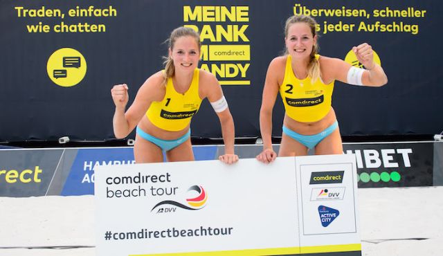 Overländer-Zwillinge und Stautz/Welsch schnappen sich letzte DM-Tickets - Top-Teams Titel geht an die Schweiz Foto: Conny Kurth Overländer-Zwillinge und Stautz/Welsch schnappen sich letzte DM-Tickets - Top-Teams Titel geht an die Schweiz - Foto: Conny Kurth