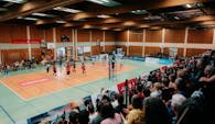 Die BF Volleys freuen sich auf die außergewöhnliche Atmosphäre in der Nord-West-Halle.  Foto:  Pascal Bähr