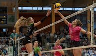 Die 28-jährige Mittelblockerin Doreen Luther geht mit den Skurios Volleys bereits in die siebte gemeinsame Saison Foto: Jannes Kretschmer