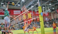 BADEN VOLLEYS bieten Bundesliga-Volleyball satt Foto: Andreas Arndt