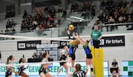 Aus Erfurt nahmen die Skurios Volleys nichts Zählbares mit zurück  Foto:  Thomas Hacker