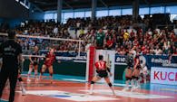 DSCVOLLEYS nach bravourösem Kampf im Finale  Foto:  Leo Ziems