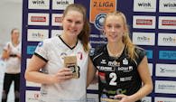 Ina Gosen und Nina Herrmann wurden mit den MVP-Medaillen ausgezeichnet.  Foto:  Jens Ballmann