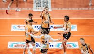 Das BR Volleys Team will die Welle bis zum Ende reiten.  Foto:  Kevin Mattig