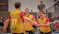 BADEN VOLLEYS ringen Netzhoppers nieder und stehen erstmals unter den besten Acht im DVV-Pokal Foto: Andreas Arndt