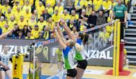 Die Skurios Volleys wussten auswärts mit super Aktionen zu überzeugen, blieben aber ohne Satzgewinn  Foto:  Hanna Jehring