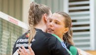 Großer Jubel: Der SVK sichert sich mit dem Sieg gegen Sonthofen den Klassenerhalt.  Foto:  Stefan Mayer