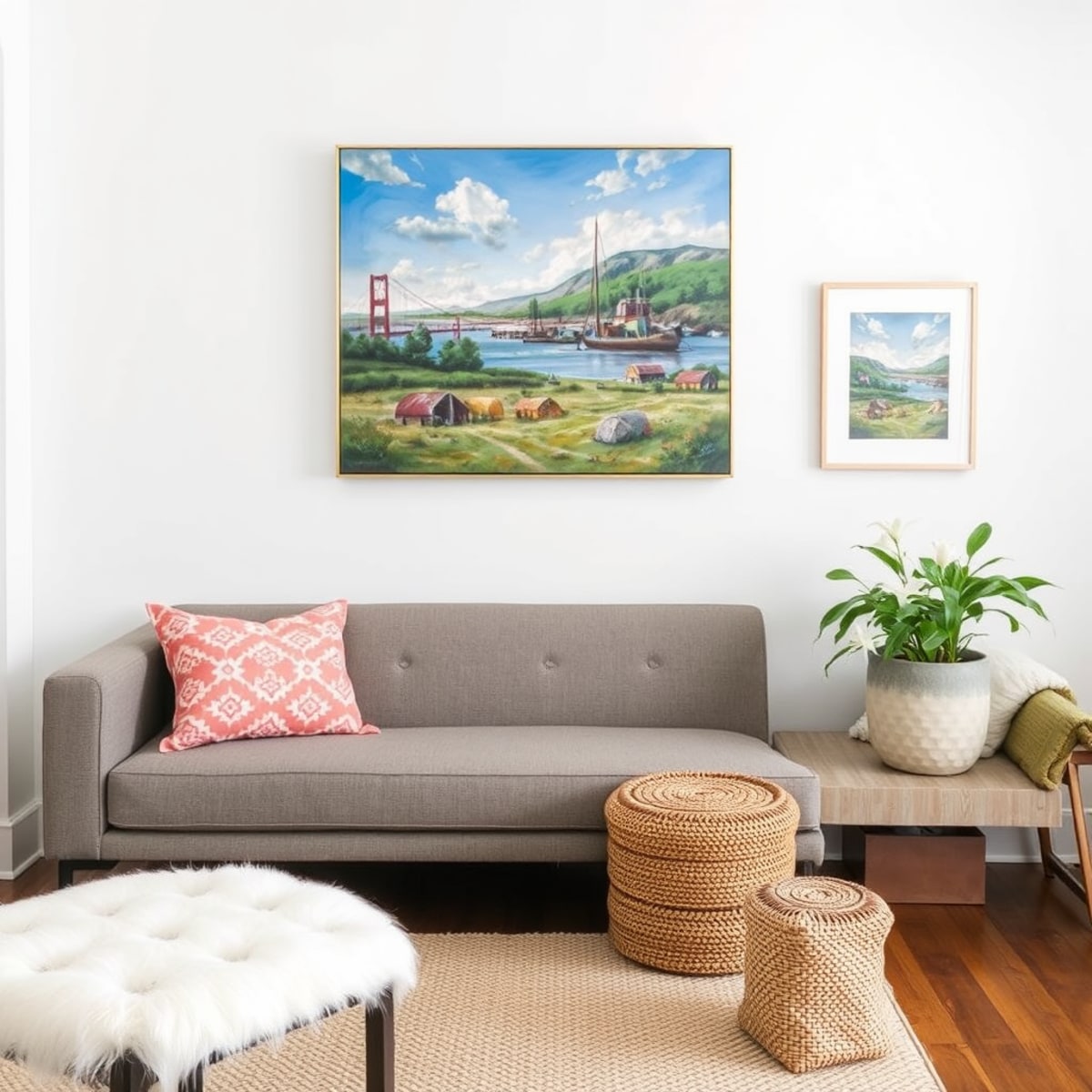 Best Painting Ideas For Living Room With Brown Furniture | Vondy