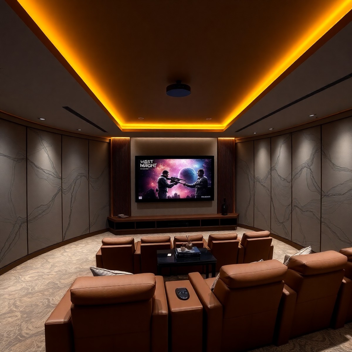 View of Best Small Home Theater Room Design Ideas | Vondy