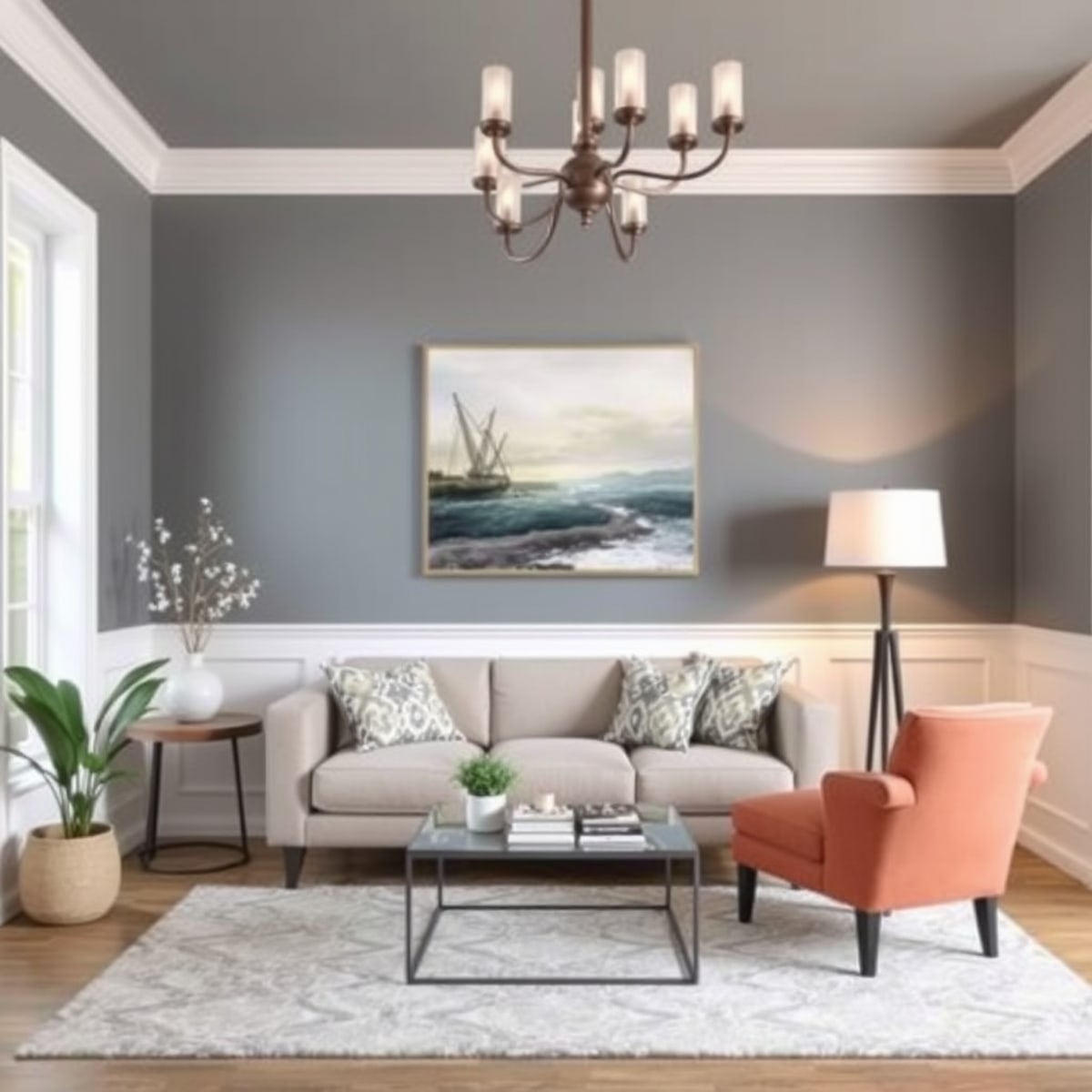 Illustration of Color Ideas For Interior Painting On Stairs