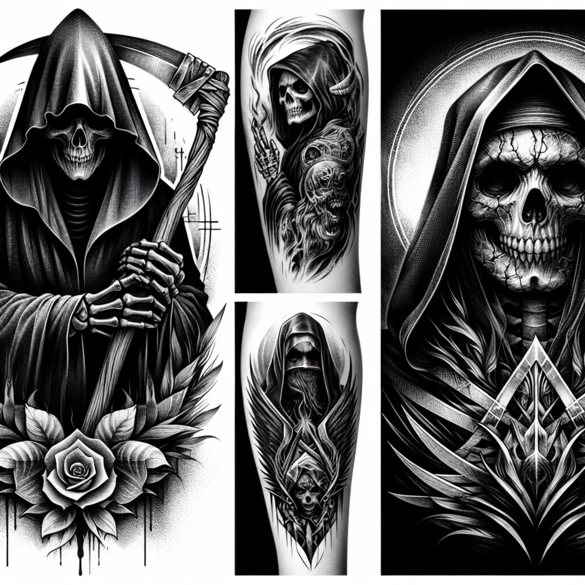 Best Grim Reaper Sleeve Tattoo Ideas | Vondy