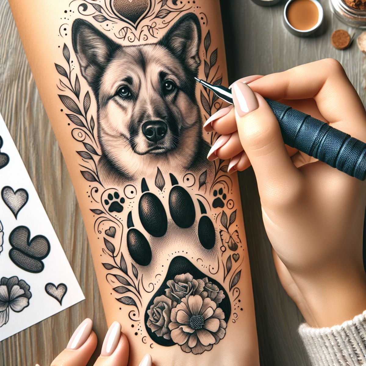 Best Simple Dog Memorial Tattoo Ideas Vondy
