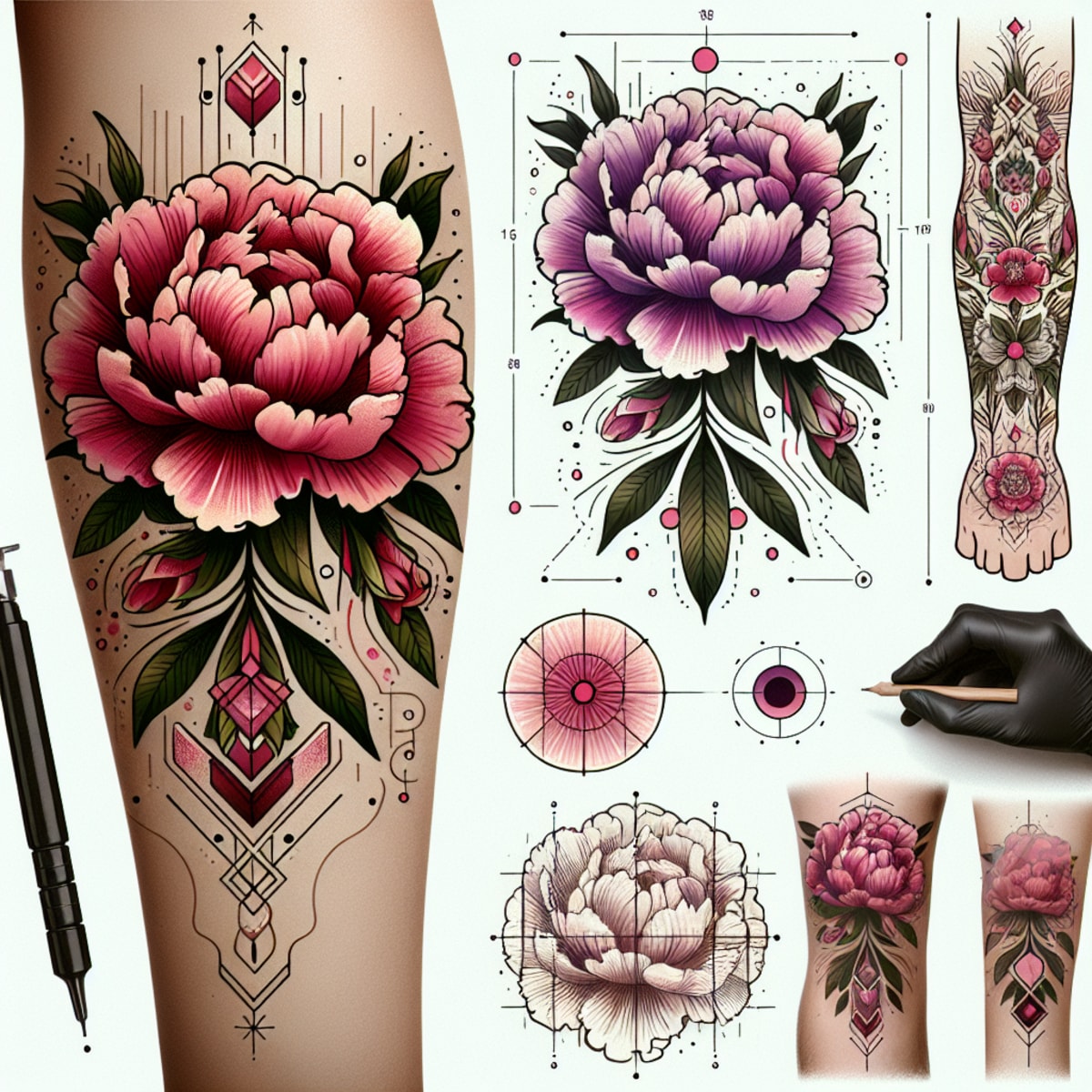 Peony Tattoo Ideas