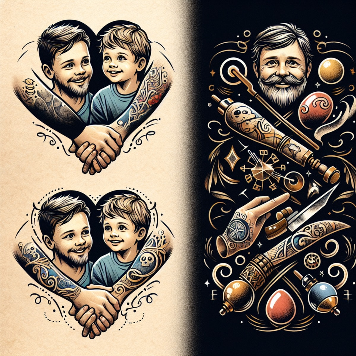 Best Father And Daughter Matching Tattoo Ideas | Vondy