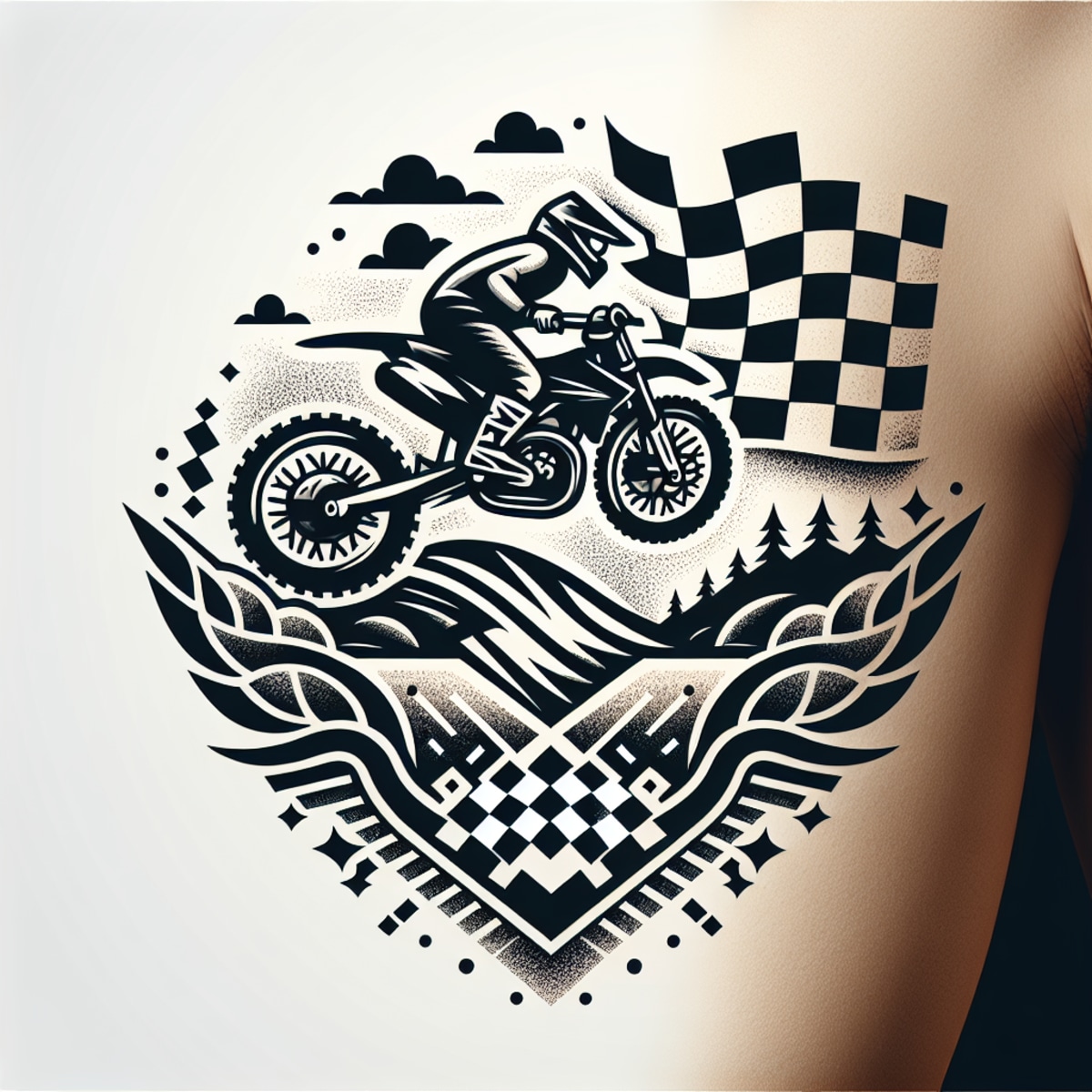 Best Simple Dirt Bike Tattoo Ideas | Vondy
