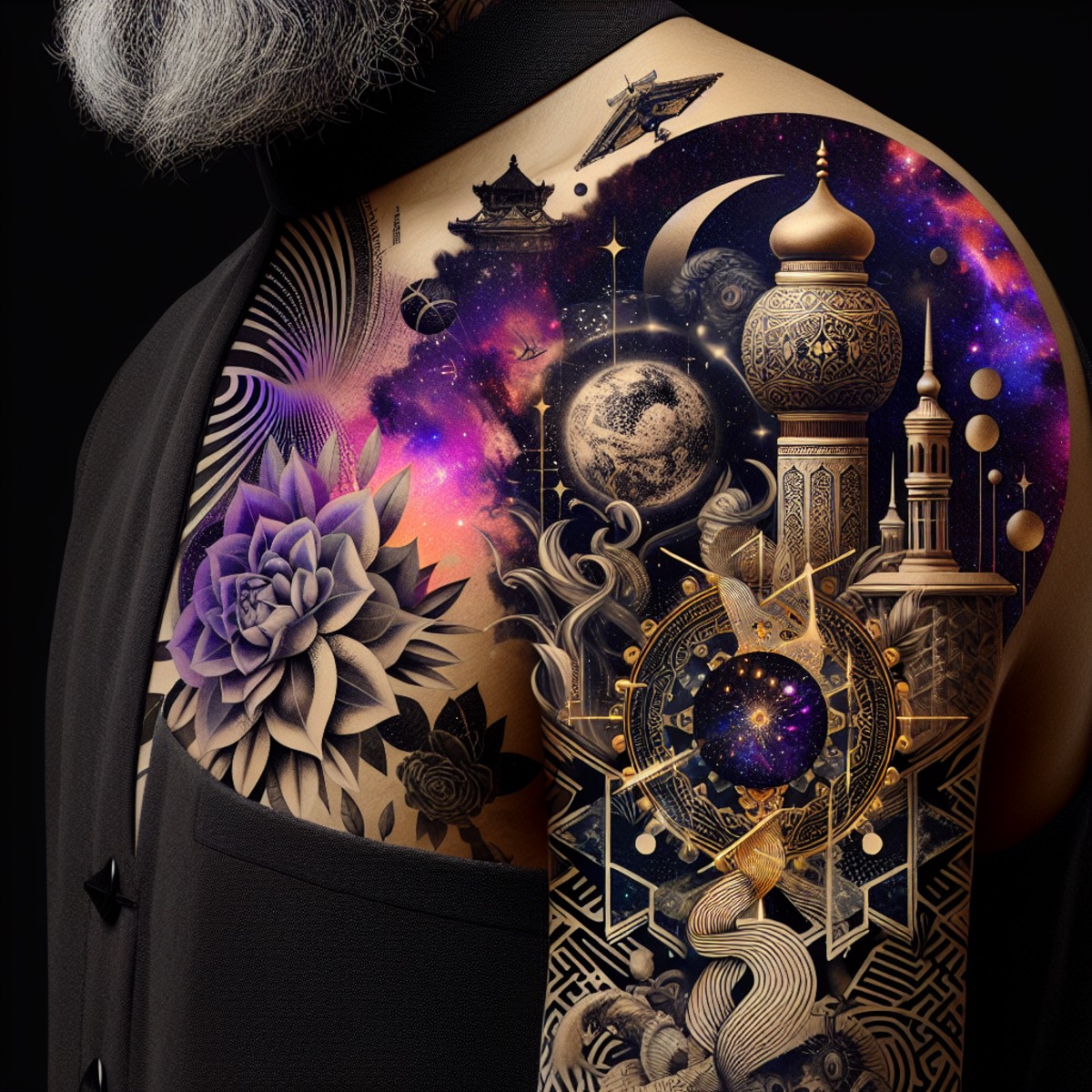 Surrealism Shoulder Tattoo Generator