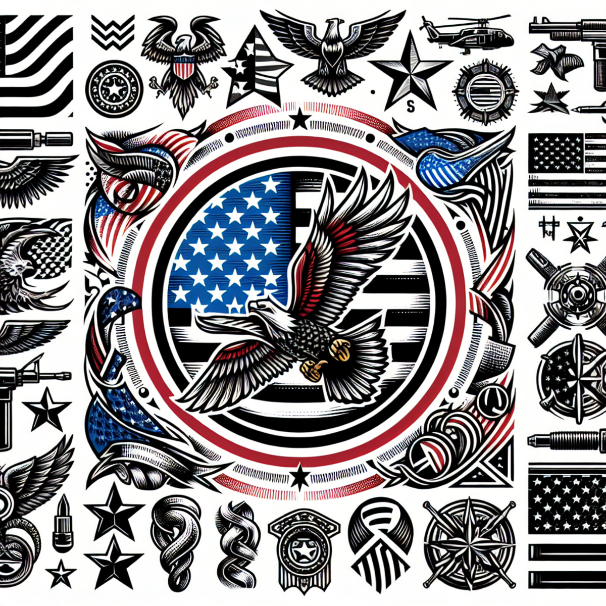 Best American Flag Sleeve Tattoo Ideas | Vondy