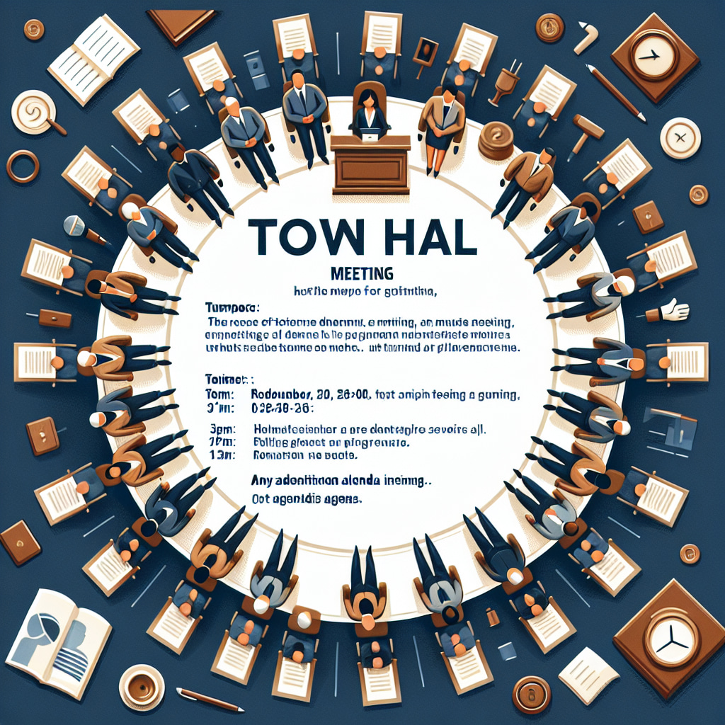 Best Town Hall Meeting Invite Email Template Vondy