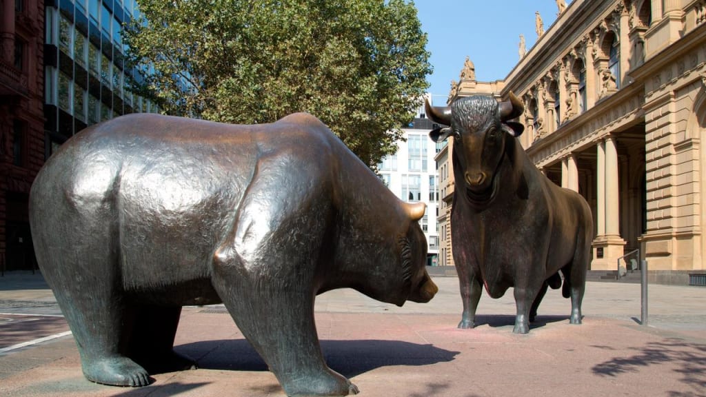 Exterior view of the Frankfurt Stock Exchange building.