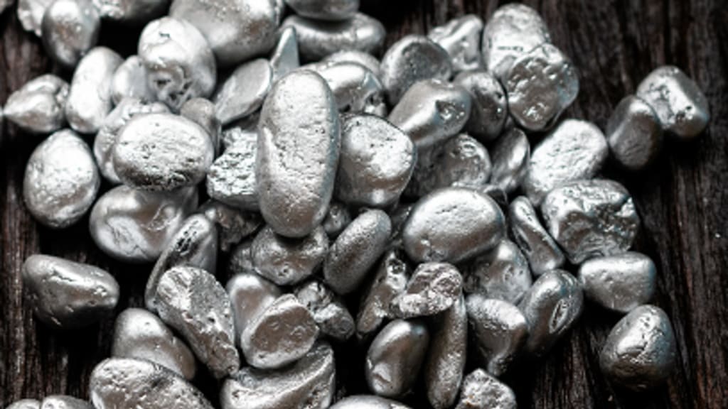 Bild von Silbernuggets