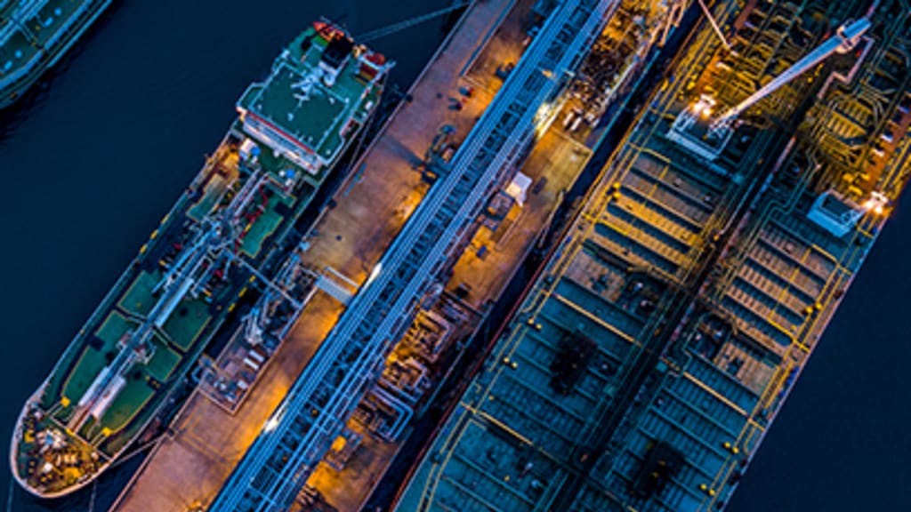 Bild eines Rohstofftransporters