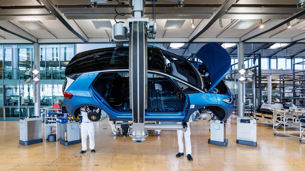 Auto in der Herstellung