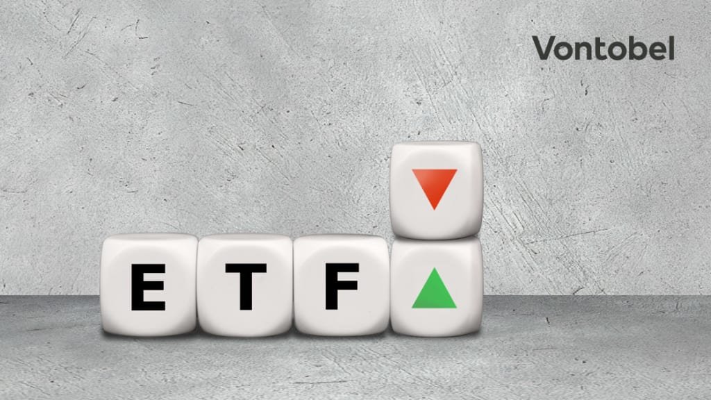 Würfel mit dem Wort ETF