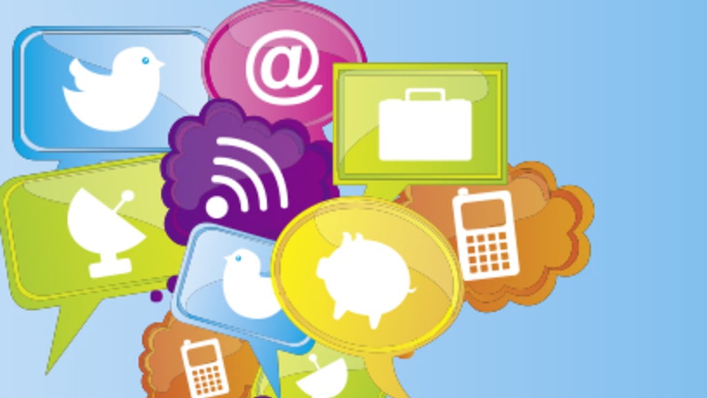 Logos verschiedener Social-Media-Plattformen