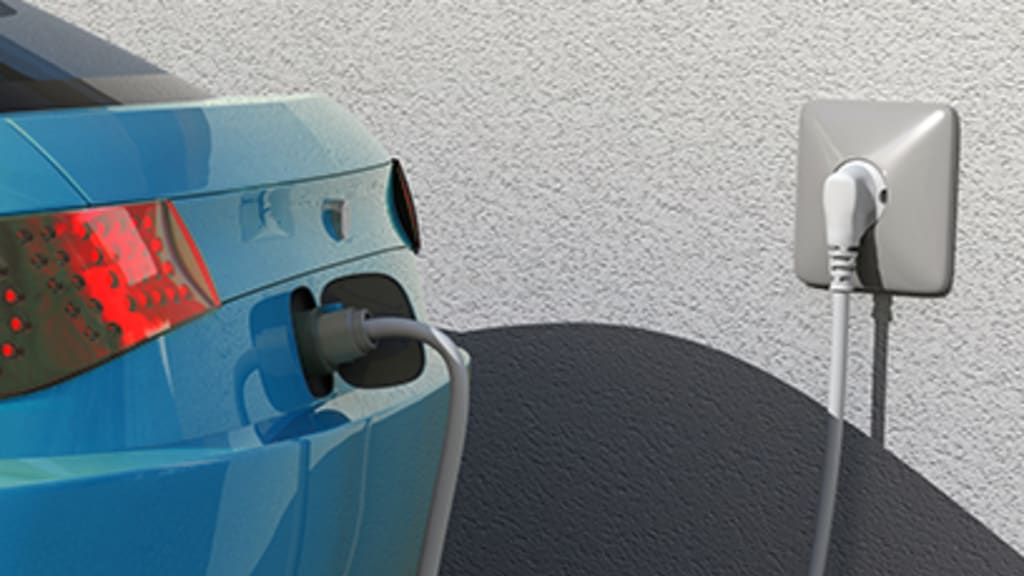 Elektroauto beim Aufladen