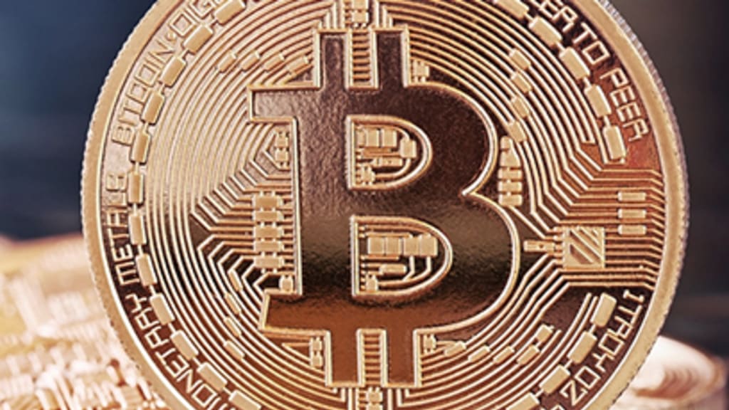 Bitcoin - goldene Münze - Headerimage