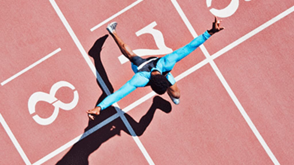 Bild einer Sprinterin 
