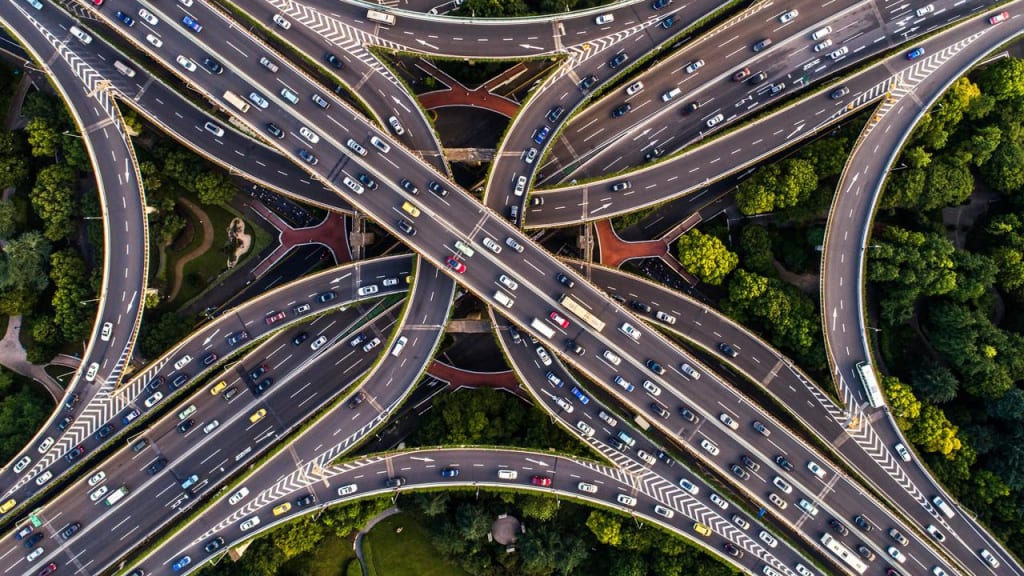 Immagine incrocio autostrada