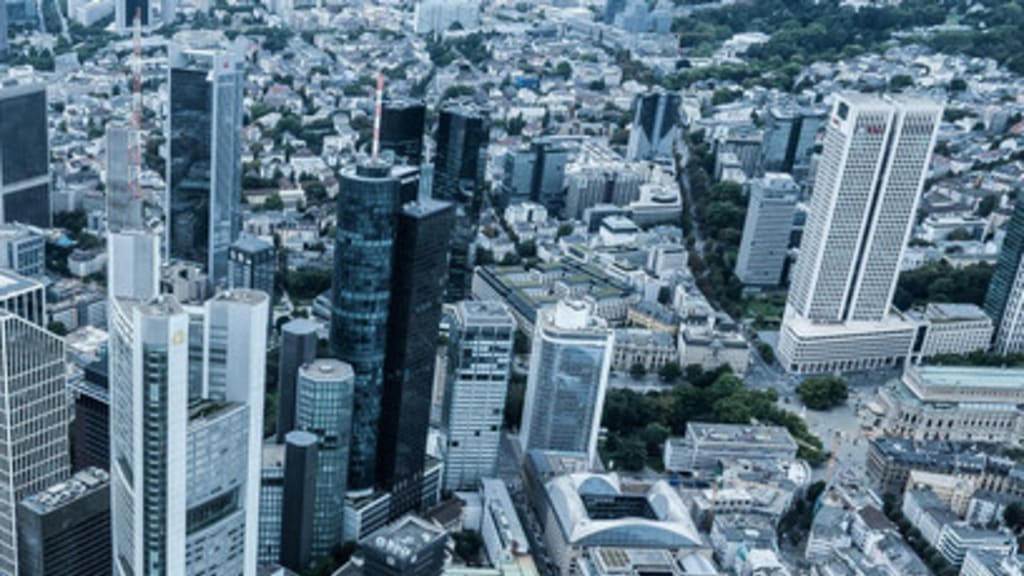 Stadt aus Vogelperspektive 
