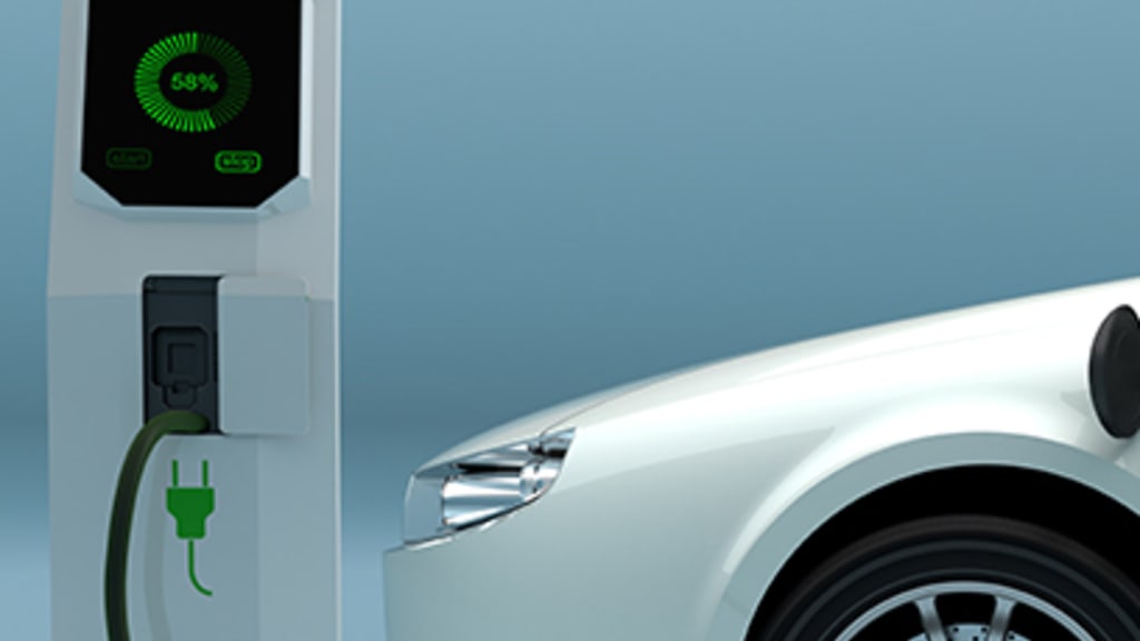 Elektroauto an Ladestation